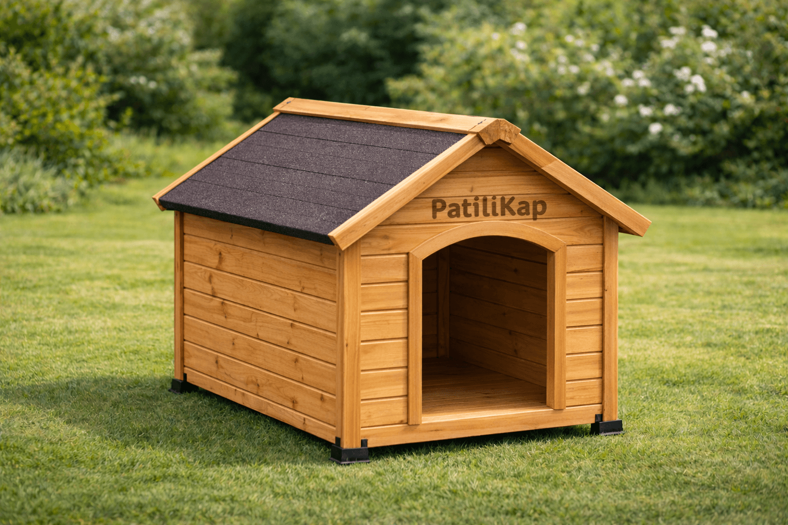 Patilikap Ahşap Köpek Kulübesi - Orta Boy (M)